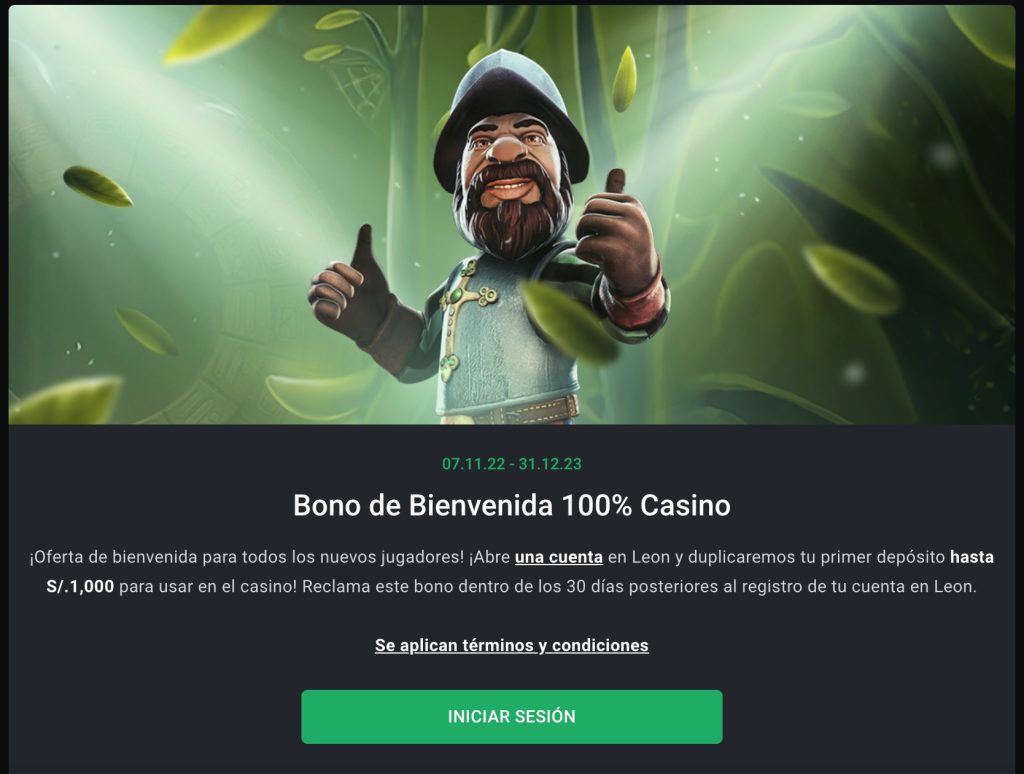 Leon casino Bono