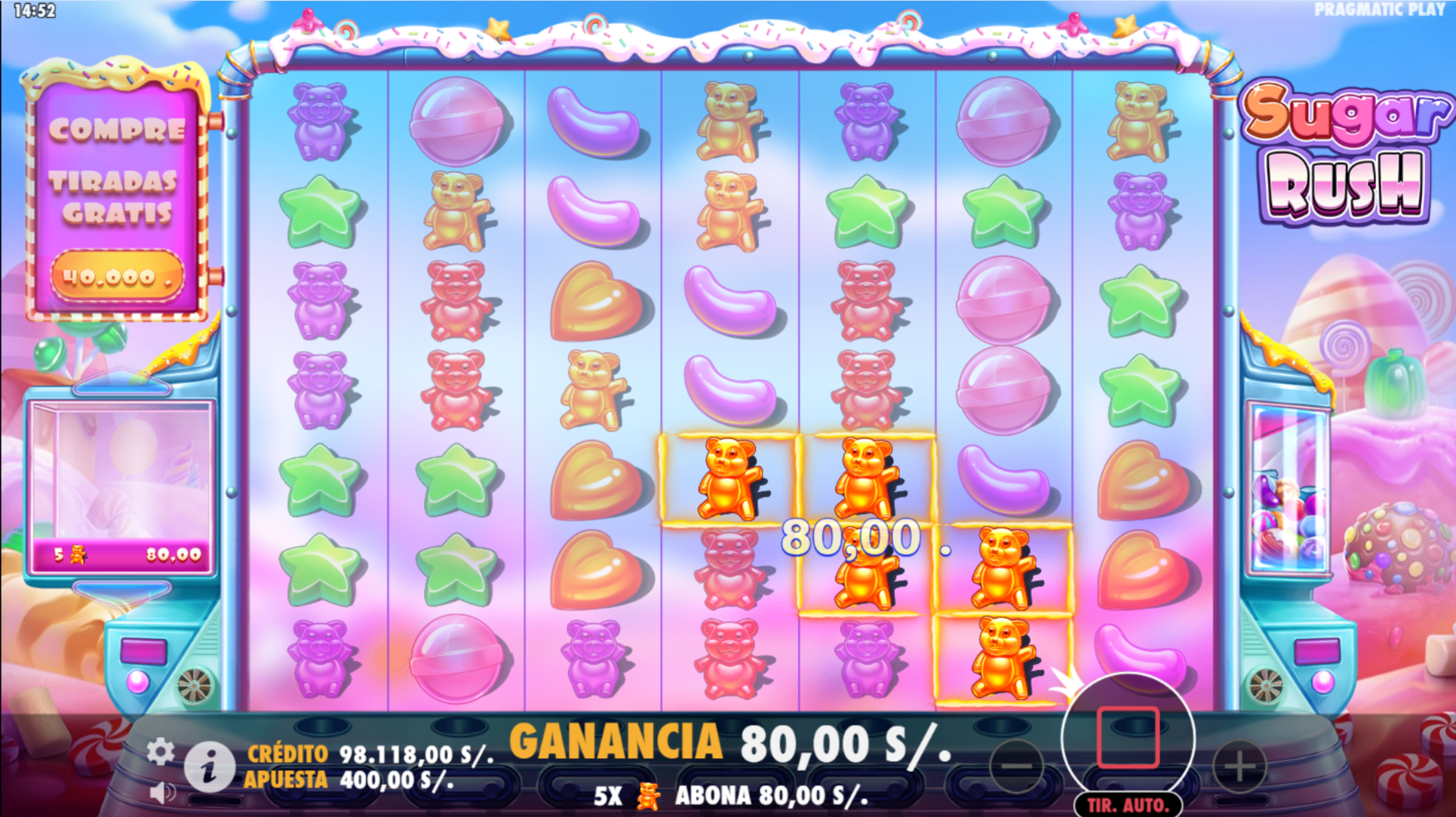 Vista previa del slot Sugar Rush #1