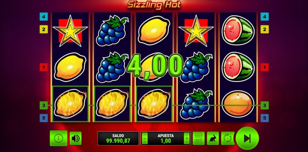 sizzling hot es demo